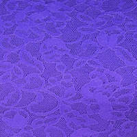 Purple Twist All Over Stretch Lace Fabric