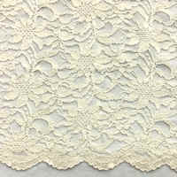 Off-White Flowers All Over Stretch Lace Fabric