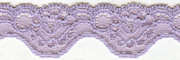 Crystal Lilac Scalloped Stretch Lace Trim