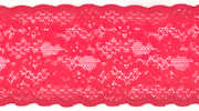 Washed Red Stretch Lace Trim