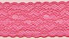 Candy Pink Stretch Lace Trim