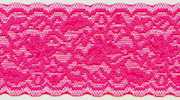 Miami Hot Pink Stretch Lace Trim