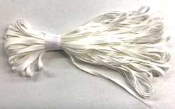 White 1/4 inch Knitted Elastic